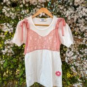 Lacebound Pink Tee