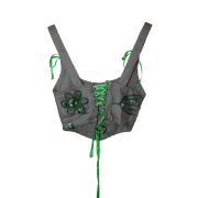 Hearstring corset- Mosslight
